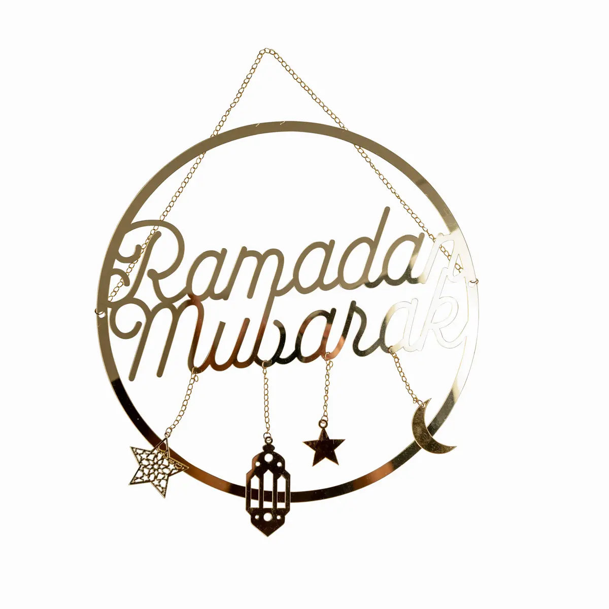 Suspension acrylique ronde Ramadan Mubarak