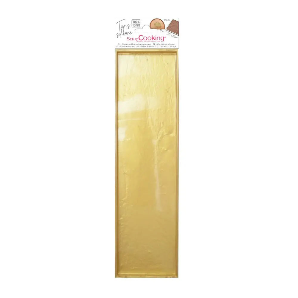 Tapis génoise silicone base de bûche 30 x 8 cm ScrapCooking