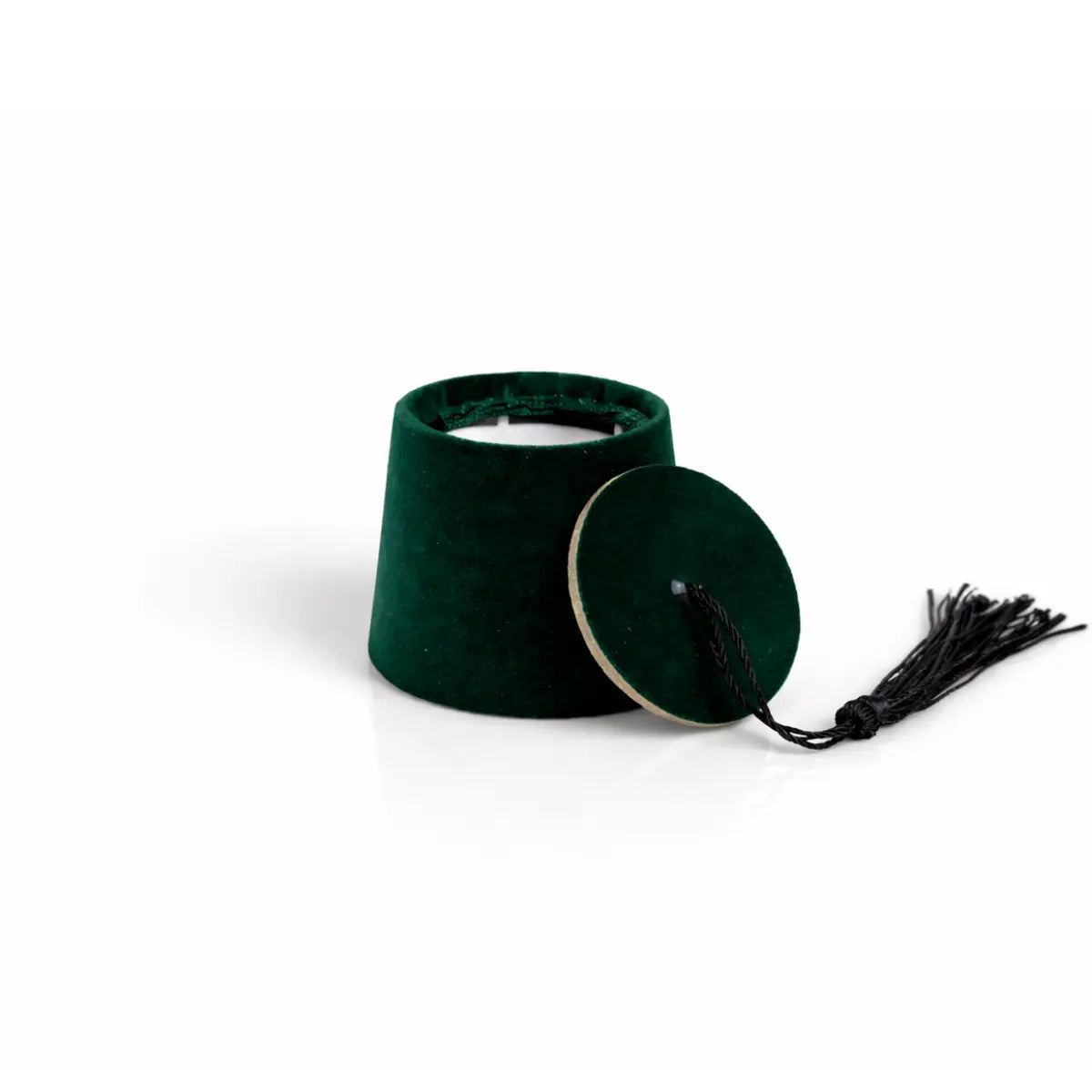 Bonbonnière tarbouche traditionnelle velours vert lot de 10