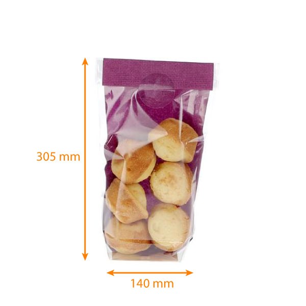 Sachets à confiserie en toile de jute violet x10