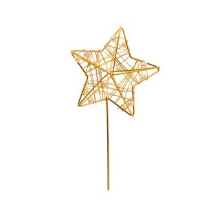 Cake topper étoile or