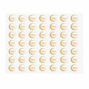 Transfert pour chocolat Eid Mubarak Lune avec motif doré idéal pour décorer chocolats maison, bonbons moulés et pâtisseries de l’Aïd.