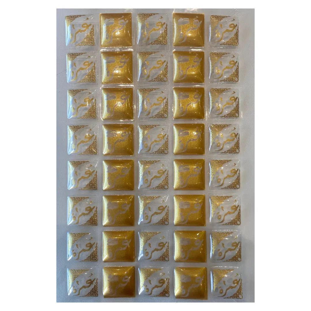 Feuille de transfert chocolat Omra 40 pièces carrées