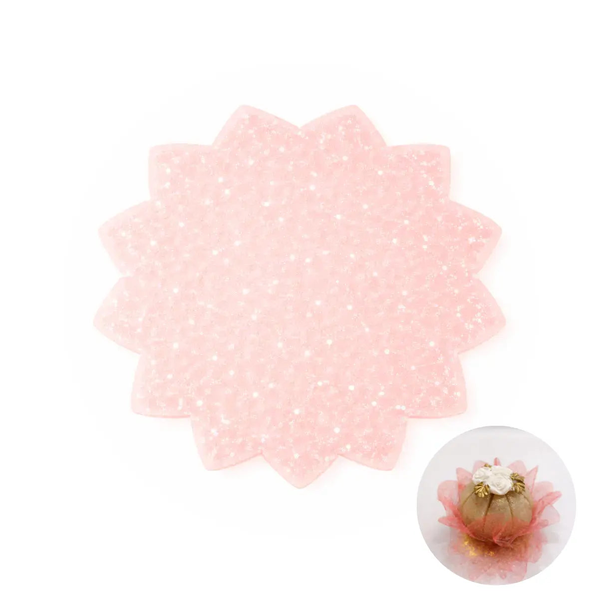 Tulles rouges scintillants « Rubis » lot de 50