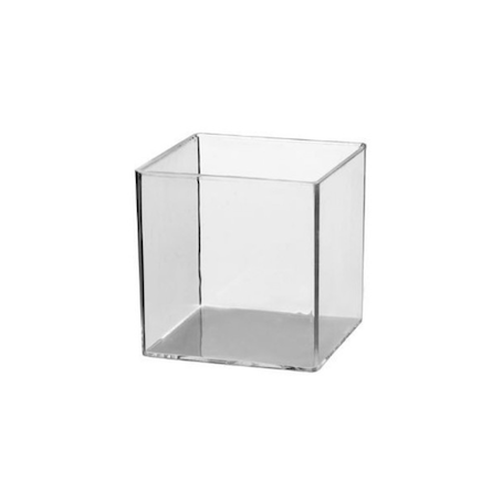 Verrines cube plastique 70 ml x6