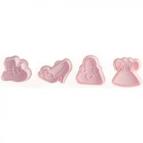 Emporte-pièces piston girly lot de 4