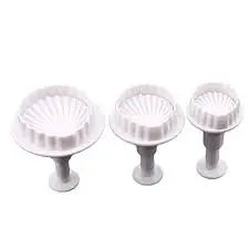 Emporte-pièces à piston coquillage lot de 3